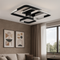 Люстра стельова чорна з камінцями L-69 cm Led 110W Black Shine 250762-100005662