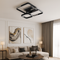 Люстра стельова чорна з камінцями L-69 cm Led 110W Black Shine 250762-100005662