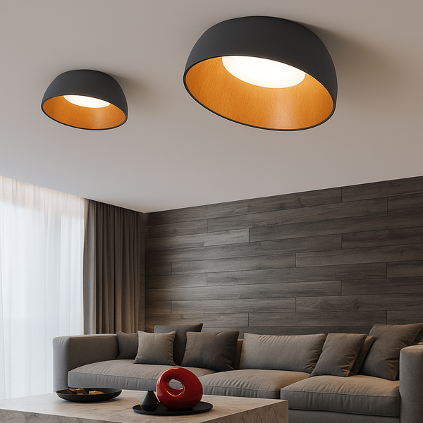 Люстра темно-сіра світлодіодна горшик D-35 cm / D-50 cm Led Grey Fine calm 250718-100005665