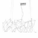 Підвісна люстра срібна L-107 cm Led 4000K 26W Chrome Miracle 260418-100007862