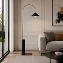 Торшер чорний з золотом H-170 cm Black+Gold Crescent 260658-100008246