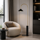 Торшер чорний з золотом H-170 cm Black+Gold Crescent 260658-100008246