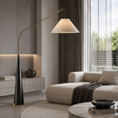 Торшер чорний H-197 cm Е27 Black+Gold+White Capella 260658-100008256