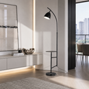 Торшер чорний зі столиком H-170max cm Е27 Black Oliva 260658-100008258