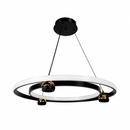 Підвісні люстри чорні D-60 cm / D-80 cm Led 3000K Black+Gold Orbit 260518-100008029