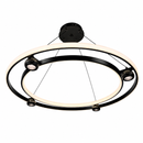 Підвісні люстри чорні D-60 cm / D-80 cm Led 3000K Black+Gold Orbit 260518-100008029