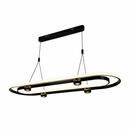 Підвісна люстра чорна L-110 cm Led 54W 3000K Black+Gold Orbit 260518-100008030