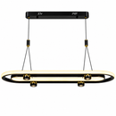 Підвісна люстра чорна L-110 cm Led 54W 3000K Black+Gold Orbit 260518-100008030