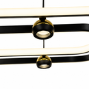 Підвісна люстра чорна L-110 cm Led 54W 3000K Black+Gold Orbit 260518-100008030