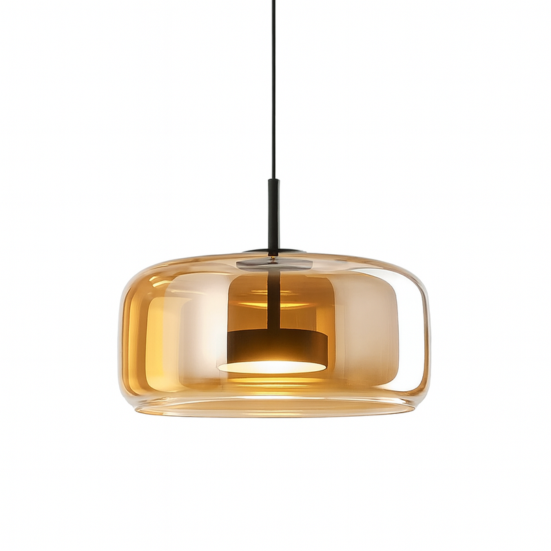 Підвісний світильник бурштиновий D-33 cm Amber+Black Jube 251231-100006768