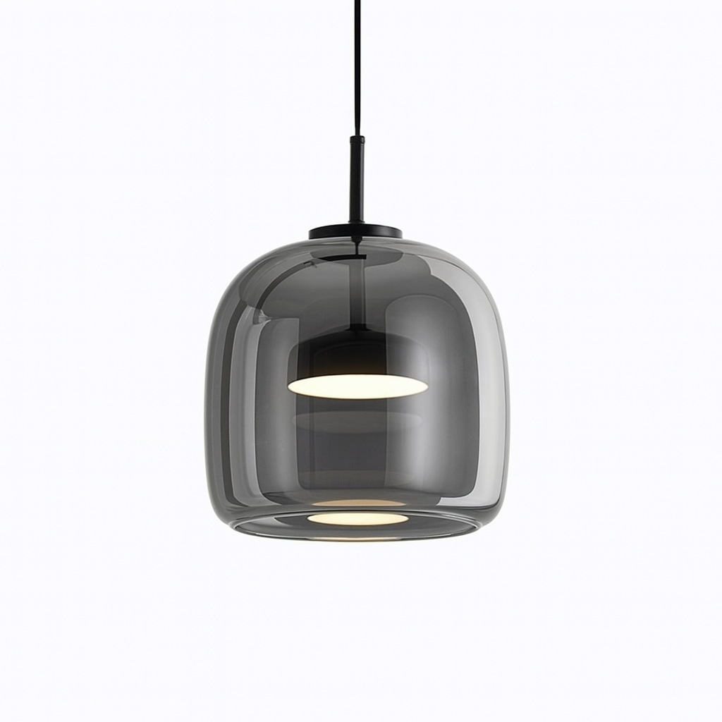 Підвісний світильник димчастий D-23 cm Led 9W 3000K-6000K Black+Grey Jube 251231-100006776