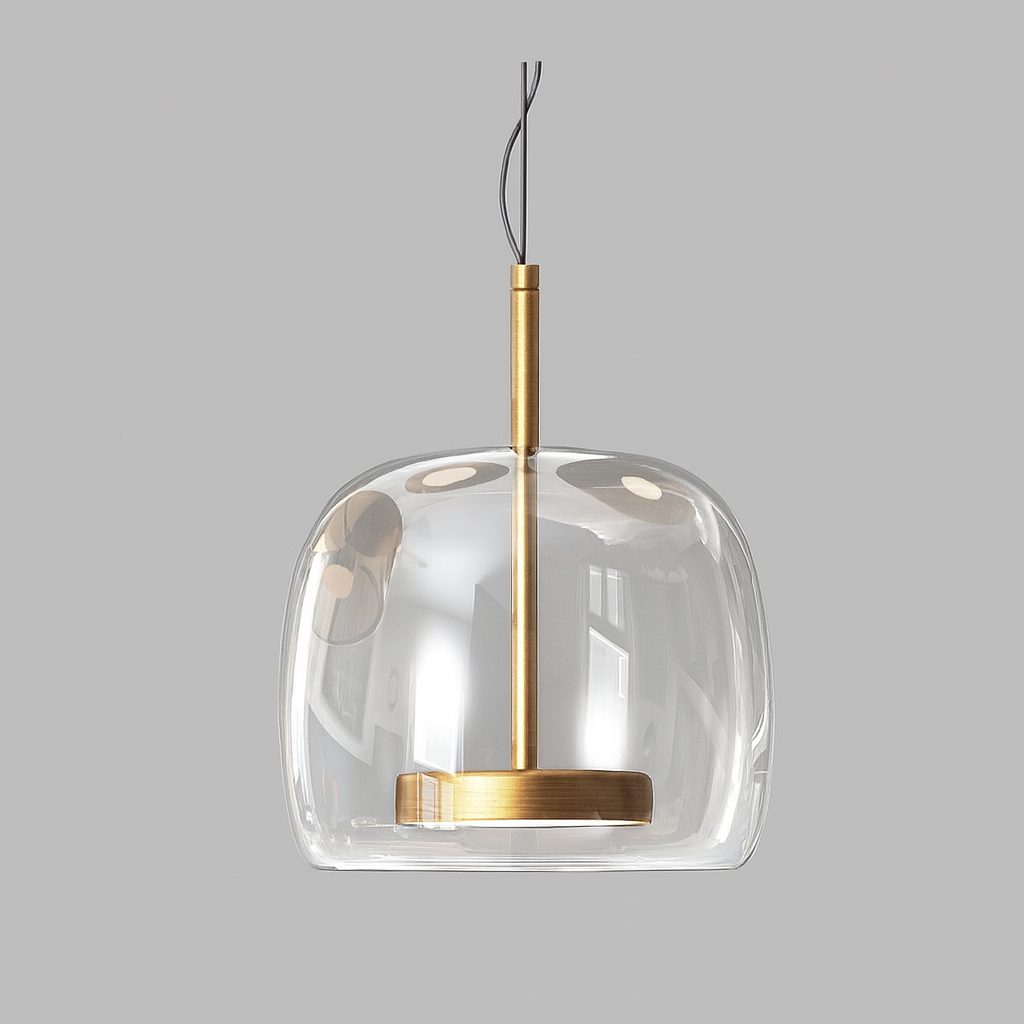 Підвісний світильник прозорий D-23 cm Led 9W 3000K-6000K Clear+Gold Jube 251231-100006774