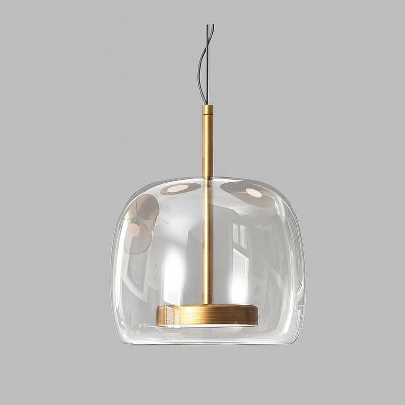 Підвісний світильник прозорий D-23 cm Led 9W Clear+Gold Jube 251231-100006774