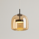 Підвісний світильник бурштиновий D-23 cm Led 9W Black+Amber Jube 251231-100006782