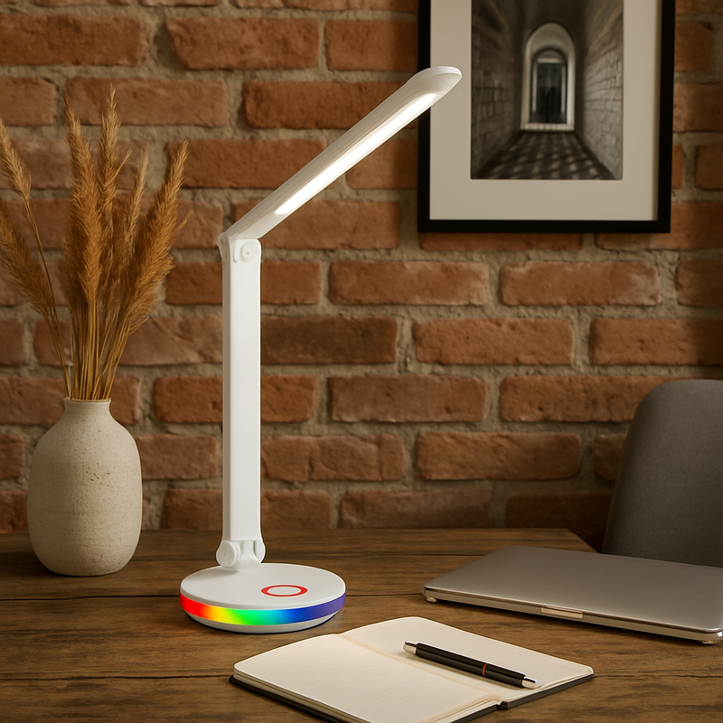 Настільна лампа біла Led 7W 4000K+RGB White Colours 250940-100005917
