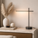 Настільна лампа чорна поворотна H-61 cm Led 3000K-6000K Black Pipe table 260258-100007351