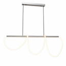 Підвісна люстра срібна L-120 cm Led 32W 3200K Chrome Rope 260342-100007587