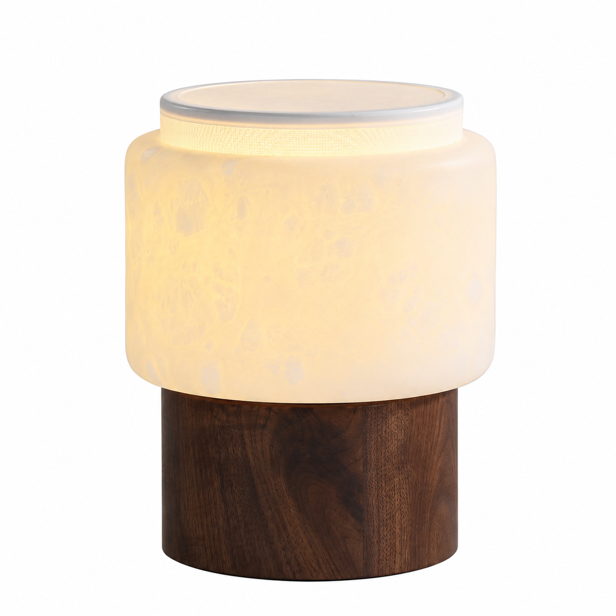 Настільні лампи зі світлого / темного дерева H-25 cm D-20 cm Led 3000K Wood+White Nest 260758-100008319