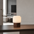 Настільні лампи зі світлого / темного дерева H-25 cm D-20 cm Led 3000K Wood+White Nest 260758-100008319