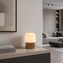 Настільні лампи зі світлого / темного дерева H-25 cm D-20 cm Led 3000K Wood+White Nest 260758-100008319