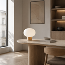 Настільна лампа  H-25 cm D-24 cm Led White+Wood Beacon 260758-100008321