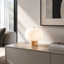 Настільна лампа  H-25 cm D-24 cm Led White+Wood Beacon 260758-100008321