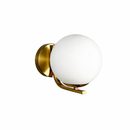 Настінний світильник золотий з білим плафоном H-18 cm E27 Gold Bollo 251218-100006978