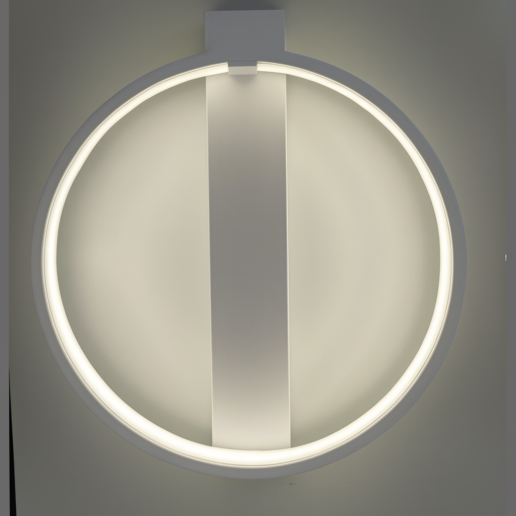 Настінний світильник круглий білий D-30 cm Led 20W White Wall Circle 250919-100006187