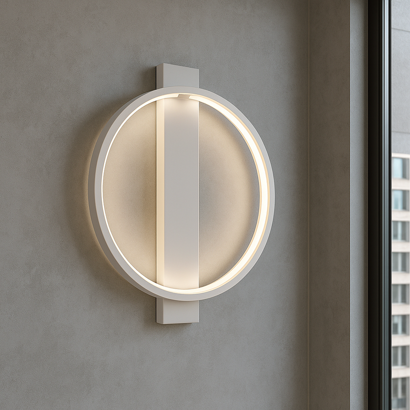 Настінний світильник круглий білий D-30 cm Led 20W White Wall Circle 250919-100006187