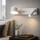 Настінний світильник білий з вимикачем та USB L-29.5 cm Led 10W 4200K White Tenn 251274-100006985