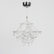 Люстра підвісна срібна з кристалами D-60 cm / D-80 cm Led Chrome Rain 250718-100005677