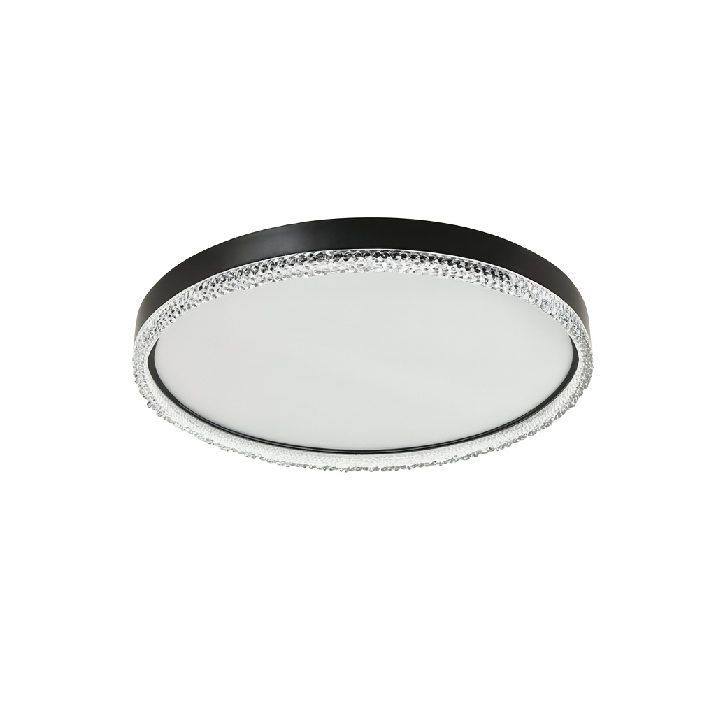 Стельова люстра чорна H-7.2 cm D-60 cm Led 70W Black Luxury 250940-100006190