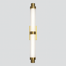 Настінний світильник золотий з прозорим скляним тубусом L-70 cm / L-90 cm Gold Pipe line glass 250718-100005680