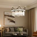 Люстра підвісна чорна корона D-50 / D-70 cm Led Black Crown 250718-100005681