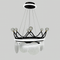 Люстра підвісна чорна корона D-50 / D-70 cm Led Black Crown 250718-100005681