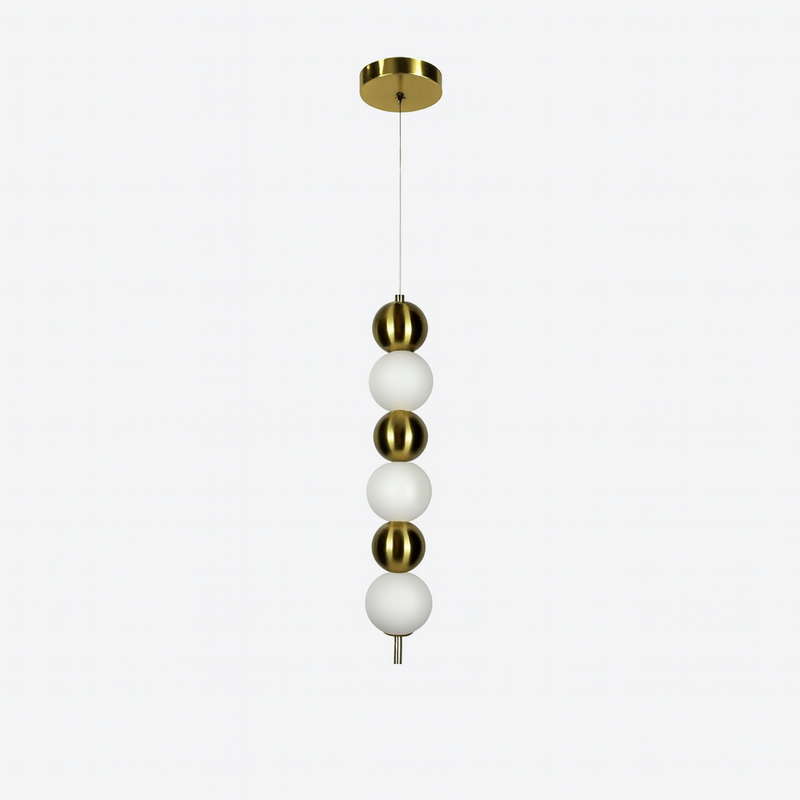 Підвісний світильник H-60 cm Led 10W 4000K White+Gold Pearls 251118-100006746