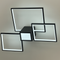 Люстра стельова чорна квадрати Led 96W Black Square 250719-100005690