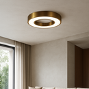 Стельва люстра золота кругла D-50 cm Led 80W 3000K-6000K Gold Bagel 251118-100006751