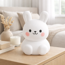Настільна дитяча лампа зайчик з димуванням H-14.8 cm RGB White Rabbit 260164-100007313