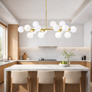 Люстра підвісна золота L-91 cm G9*16 Gold Kink Light 260135-100007314