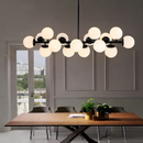 Люстра підвісна чорна L-91 cm G9*16 Black Kink Light 260135-100007315