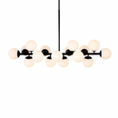 Люстра підвісна чорна L-91 cm G9*16 Black Kink Light 260135-100007315