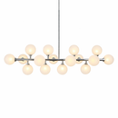 Люстра підвісна срібна L-91 cm G9*16 Chrome Kink Light 260135-100007319