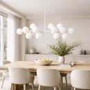 Люстра підвісна біла L-91 cm G9*16 White Kink Light 260135-100007320