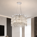 Підвісні люстри срібні D-40 cm / D-60 cm E14 Chrome Crystal 260748-100008491