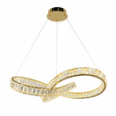 Підвісна люстра золота D-60 cm Led 80W 3000K-6000K Gold Crystal 260688-100008274
