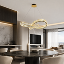 Підвісна люстра золота D-60 cm Led 80W 3000K-6000K Gold Crystal 260688-100008274