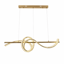 Підвісна люстра золота L-120 cm Led 80W 3000K-6000K Gold Crystal 260688-100008275