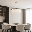 Підвісна люстра срібна D-50 cm Led 55W 2800K-6000K Chrome Beads 260748-100008497