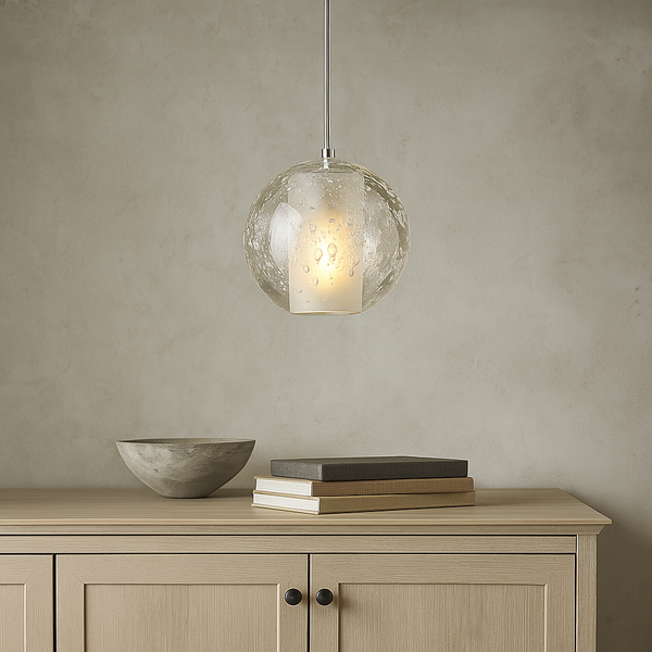 Підвісний світильник срібний із прозорим склом Кулька Повітряна G4 Air Balls 251019-100006473